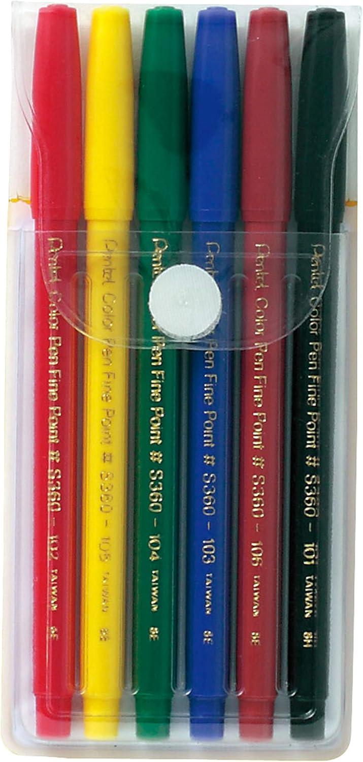 imagePentel Color Pen Set 36 Assorted Colors S36036Set of 6