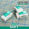 Pentel Clean Eraser, No Mess- No Residue, Hi-Polymer Soft Erasers for Pencils – White – 10 Pack – for Art, Office, and School use (6)(10)