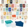 Pentel Mini R.S.V.P Stick Ballpoint Pens (Pack of 12) and Hallmark All Occasion Boxed Set of Greeting Cards (Pack of 100) for Birthday, Thank You, Sympathy, Wedding, Baby Showers