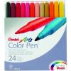 Pentel Color Pen Set, 36 Assorted Colors (S360-36)(Fine Fiber Tip)