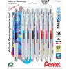 Pentel EnerGel Expressions, 60th Anniversary Limited Edition Pack, ICE Liquid Gel Pens, (0.7mm) Medium Line, Assorted Ink Colors, Pack of 8 (BL77TLABP8M)