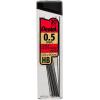 Pentel C257BPHB6 Super Hi-Polymer Lead Refills, 0.5mm, 0.7mm, HB, Black, 30/Tube, 6 Tubes/Pack(6 Count (Pack of 2))