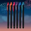Pentel EnerGel Kuro Shades of Joy, Retractable Liquid Gel Pen, Assorted Ink Colors, Pack of 6 (BL437JOYPF6)(Shades of Joy)