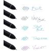 Pentel EnerGel Kuro Shades of the Ocean, Retractable Liquid Gel Pen, Assorted Ink Colors, Pack of 5 (BL437OCNPF5)(Shades of the Ocean)