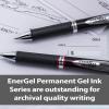 Pentel EnerGel PRO Permanent Gel Pen, (0.7mm) Medium Line, Blue Ink, Box of 12 Pens (BLP77-C)(Blue)