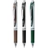 Pentel EnerGel RTX Retractable Liquid Gel Pen, 0.7mm, Camo Hue, Sepia, Black, and Forest Green Ink, Pack of 3 Pens (BL77CAMBP3M)(Camo)