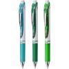 Pentel EnerGel RTX Retractable Liquid Gel Pen, 0.7mm, Camo Hue, Sepia, Black, and Forest Green Ink, Pack of 3 Pens (BL77CAMBP3M)(Chill)