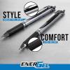 Pentel EnerGel RTX Retractable Liquid Gel Pen, 0.7mm, Camo Hue, Sepia, Black, and Forest Green Ink, Pack of 3 Pens (BL77CAMBP3M)(Scholar)