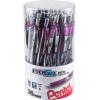 Pentel EnerGel RTX Retractable Liquid Gel Pen Canister, Blue Ink, 36pk (BL77PC36C)(Violet)