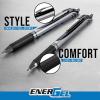 Pentel EnerGel RTX Retractable Liquid Gel Pen, Happiness Expressions Pack, 0.7mm, Metal Tip, Medium Line, Assorted Ink, Pack of 8 Pens (BL77XHAPBP8M)(Happiness)