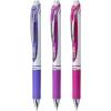 Pentel EnerGel RTX Retractable Liquid Gel Pen, Passion Hue, 0.7mm, Assorted Violet Ink Pack of 3 Pens (BL77PASBP3M)(Passion)