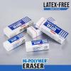 Pentel Hi-Polymer Block Eraser Small White, Pack of 4 (ZEH05BP4)(4 Count (Pack of 2))