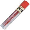 Pentel Lead 0.5mm, Red, 12 Leads Per Tube, Box of 12 Tubes (PPR-5)(1 pack)