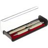 Pentel Libretto Roller Gel Pen and Pencil Set with Gift Box, Pen 0.7mm and Pencil 0.5mm, Black Barrels (K6A8A-A)(Cream)