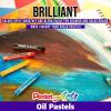 Pentel Oil Pastels 50/Pkg-Assorted Colors