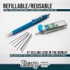 Pentel Sharp Mechanical Pencil, (0.9mm), Bold Line, Yellow Barrel, Pack of 4 (P209PF4G)(0.9mm)