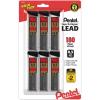 Pentel C25BPHB3K6 Super Hi-Polymer Lead Refills, 0.5mm, HB, Black, 30/Tube, 3 Tubes/Pack(0.5 mm)