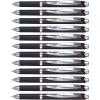 Pentel EnerGel PRO Permanent Gel Pen, (0.7mm) Medium Line, Blue Ink, Box of 12 Pens (BLP77-C)(Red)