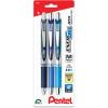 Pentel EnerGel RTX Retractable Liquid Gel Pen, 0.7mm, Camo Hue, Sepia, Black, and Forest Green Ink, Pack of 3 Pens (BL77CAMBP3M)(Note Taking)