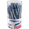 Pentel EnerGel RTX Retractable Liquid Gel Pen Canister, Blue Ink, 36pk (BL77PC36C)(Blue)