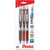 Pentel EnerGel RTX Retractable Liquid Gel Pen, Passion Hue, 0.7mm, Assorted Violet Ink Pack of 3 Pens (BL77PASBP3M)(Change)