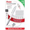 Pentel Floatune Retractable Rollerball, 1.0mm Bold Point, Black, Red, and Blue Ink, 8-pk (BY210PF8OFC)