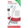 Pentel Floatune Retractable Rollerball, 1.0mm Bold Point, Blue Ink, 5-pk (BY210PF5C)