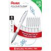 Pentel Floatune Retractable Rollerball, 1.0mm Bold Point, Blue Ink, 8-pk (BY210PF8C)