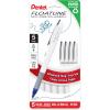 Pentel Floatune Rollerball, 0.8mm medium point, Blue Ink, 5-pk (BY108PF5C)