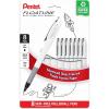 Pentel Floatune Rollerball Pen, (1.0mm), Bold Point, Black Ink, Pack of 8 (BY110PF8A)