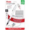 Pentel Floatune Rollerball Pen, (1.0mm), Bold Point, Black/Blue/Red Ink, Pack of 8 (BY110PF8OFC)