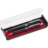 Pentel Libretto Roller Gel Pen and Pencil Set with Gift Box, Pen 0.7mm and Pencil 0.5mm, Black Barrels (K6A8A-A)(Black)