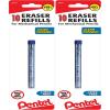 Pentel Refill Eraser For AL, AX and PD Series Pencils 5 Pcs/Tube, Box of 12 (PDE-1), White, 60 Pack(5 Count (Pack of 2))