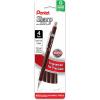 Pentel Sharp Mechanical Pencil, (0.9mm), Bold Line, Yellow Barrel, Pack of 4 (P209PF4G)(0.3mm)
