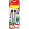Pentel Super Hi-Polymer Lead Refill, 0.5mm, Fine, 3H, 144 Pieces of Lead (C505-3H),Gray(HB)