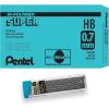 Pentel Super Hi-Polymer Lead Refill, 0.7mm Medium, B, 144 Pieces of Lead (50-B),Gray(360 Count (Pack of 1))