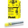 Pentel Super Hi-Polymer Lead Refill, 0.9mm Thick, 2B, 180 Pieces of Lead (50-9-2B),Gray(2B Lead)