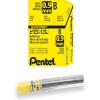 Pentel Super Hi-Polymer Lead Refill, 0.9mm Thick, 2B, 180 Pieces of Lead (50-9-2B),Gray(B Lead)
