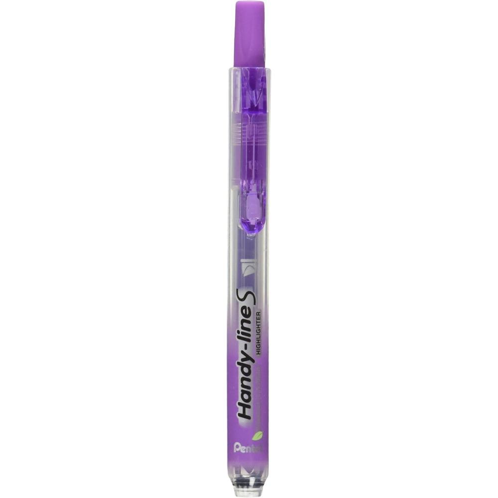 imagePentel HandyLine S Retractable and Refillable Chisel Tip Highlighter Violet Ink Box of 12 SXS15V