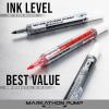 Pentel Markathon Pump Dry Erase Marker, Chisel Tip, Assorted Colors, 4 Pack with Eraser (MWL6SXBP4MKIT)(Black)