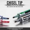 Pentel Markathon Pump Permanent Marker, Chisel Tip, Red Ink, 12 Pack (NLF60X-B)(Red)
