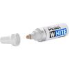 Pentel Permanent Marker, White, Broad Point, 1 Pack (100W)