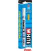 Pentel Permanent Marker, White, Fine Point, 1-Pack (100W-S)(1 Count (Pack of 2))