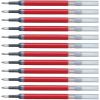 Pentel Refill Ink – For EnerGel PRO Permanent Gel Pen, (0.7mm) Medium Line, Blue Ink – LRP7-C, 12 Count (Pack of 1)(Red)