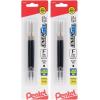 Pentel Refill Ink, For ENER-GEL & Lancelot Gel Pen, 0.7mm Metal Tip, Medium, Red Ink, Pack of 2 (LR7BP2B)(Black)