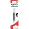 Pentel Refill Ink, For ENER-GEL & Lancelot Gel Pen, 0.7mm Metal Tip, Medium, Red Ink, Pack of 2 (LR7BP2B)(Black)