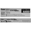 Pentel Refill Ink for BL57/BL77 EnerGel Liquid Gel Pen, 0.7mm, Metal Tip, Green Ink, Box of 12 (LR7-D-12)(Black)
