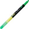 Pentel Twin Checker Dual-tip Highlighter, Chisel Tip, Assorted Colors, Pack of 4 (SLW8BP4M)(Yellow/Green)