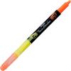 Pentel Twin Checker Dual-tip Highlighter, Chisel Tip, Assorted Colors, Pack of 4 (SLW8BP4M)(Yellow/Orange)