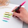 Pentel Twin Checker Dual-tip Highlighter, Chisel Tip, Assorted Colors, Pack of 4 (SLW8BP4M)(Yellow/Pink)